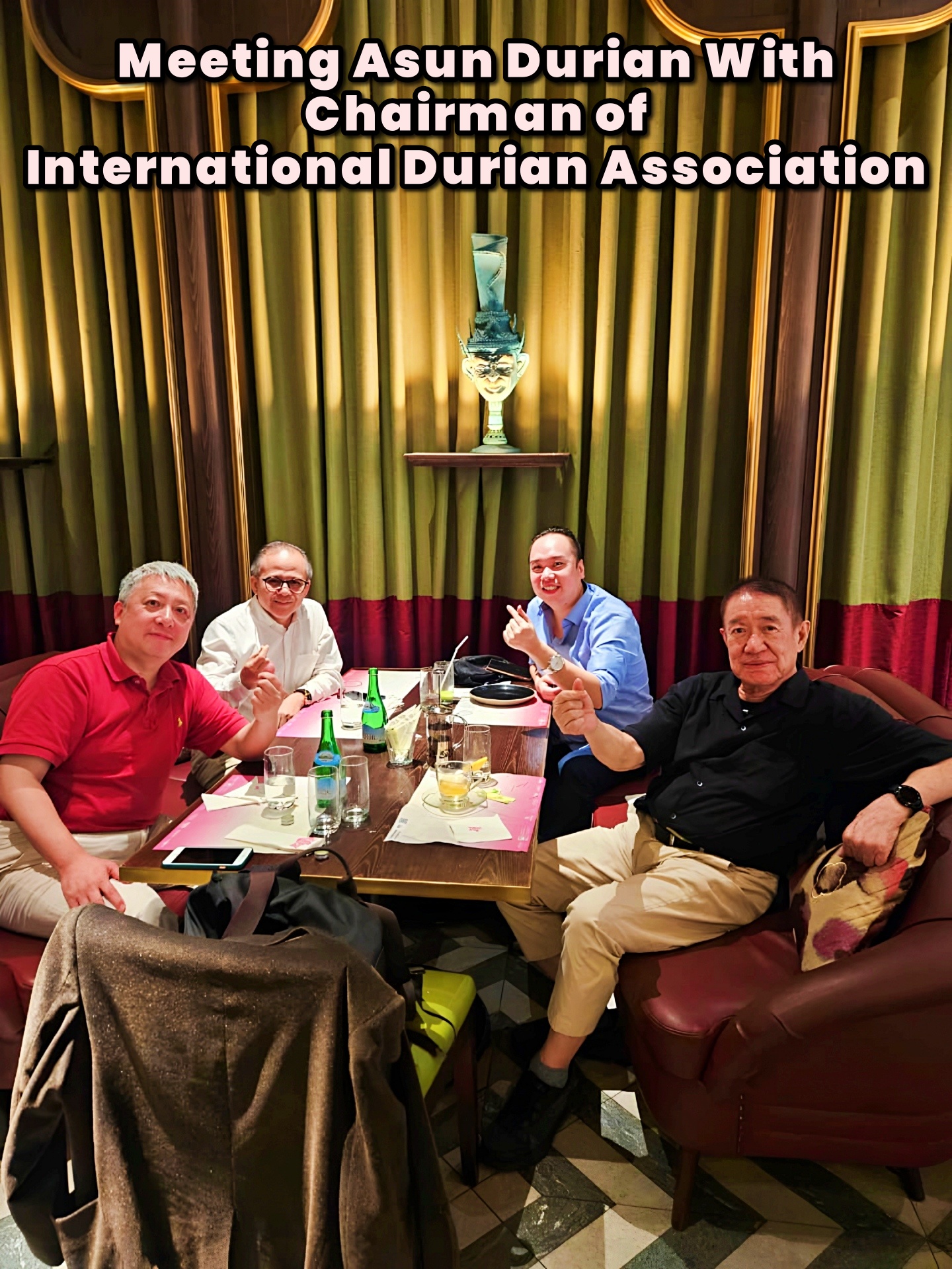 Meeting Asun Durian With Chairman international durian association