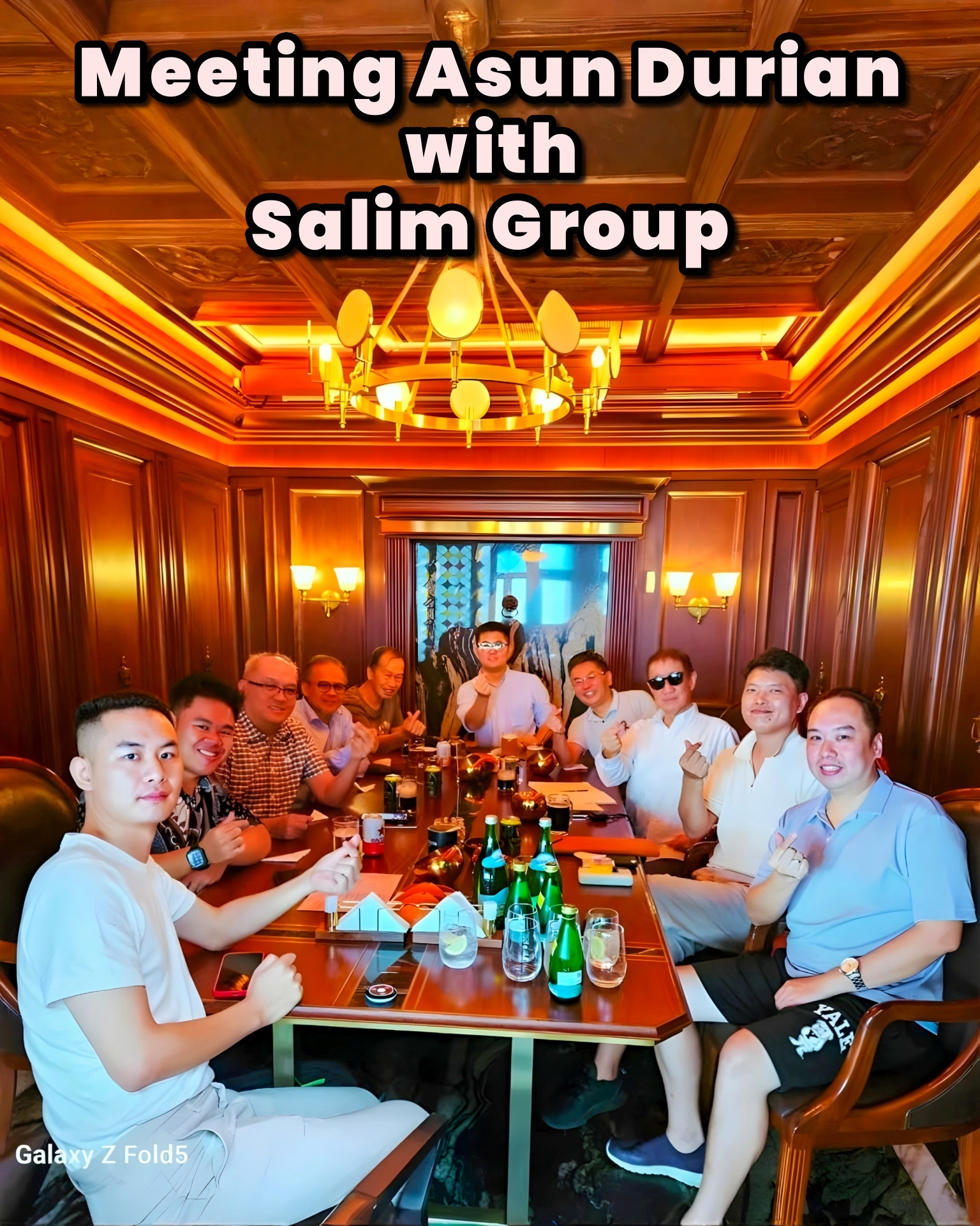 Meeting Asun Durian with Salim Group